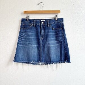J Crew Raw Hem Denim Skirt Jean Women’s Size 29